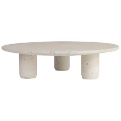 Fabrique de Styles Plateau sur pied en ciment écru moucheté d30cm - Organic* Plateaux