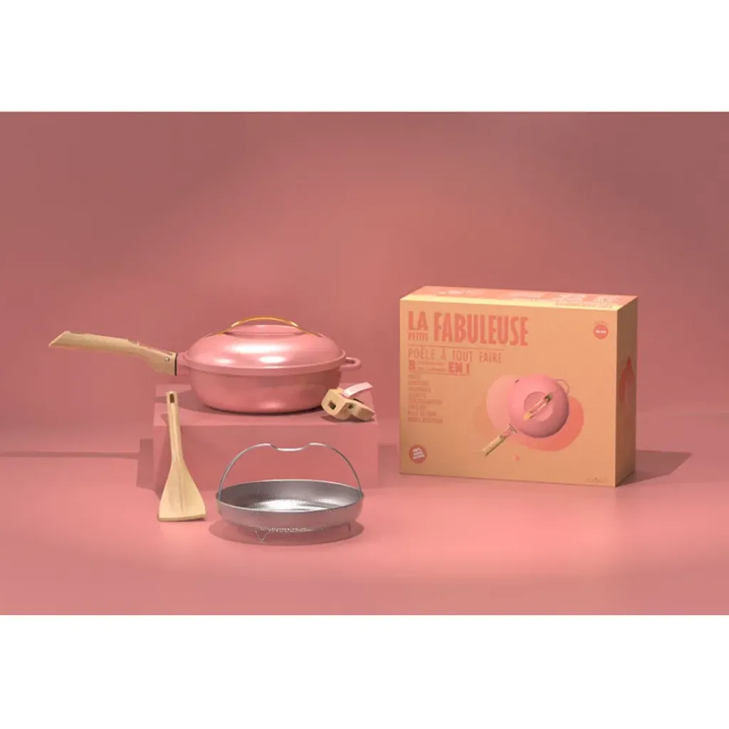 Fabrique de Styles Poêle pivoine d24cm - La Fabuleuse* Plats Et Appareils De Cuisson