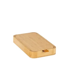 Fabrique de Styles Porte bijoux en bambou avec miroir 24x14xh14cm* Bijoux Fantaisie