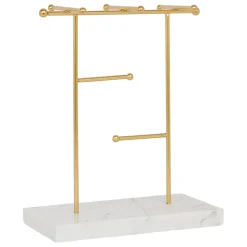 Fabrique de Styles Porte bijoux en marbre - golden* Bijoux Fantaisie