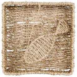 Fabrique de Styles Porte serviettes en jonc de mer et fer poisson - borneo* Accessoires De Table