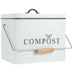 Fabrique de Styles Poubelle à compost en métal 10L* Poubelles
