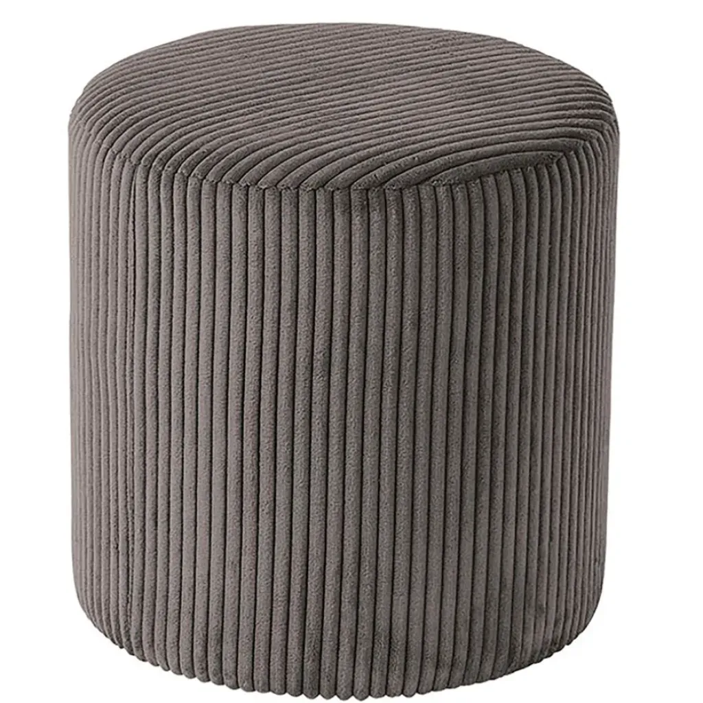Fabrique de Styles Pouf en tissu velours côtelé - Snaw* Poufs Et Tabourets