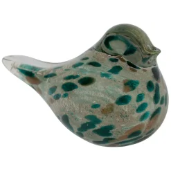 Fabrique de Styles Presse papier en verre emeraude et doré - Serin* Petits Objets Déco