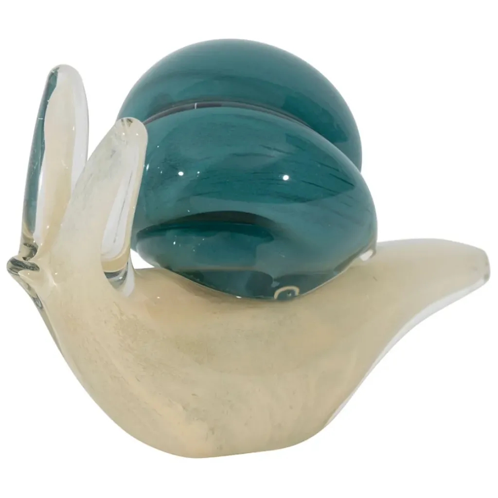 Fabrique de Styles Presse-papier escargot en verre et sable* Petits Objets Déco