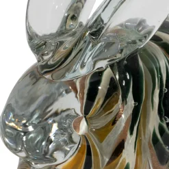 Fabrique de Styles Presse-papier lapin en verre et kaki* Petits Objets Déco