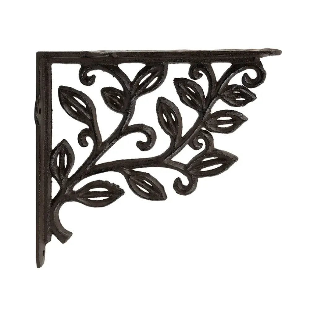 Fabrique de Styles Équerre en fonte laurier 18x20cm* Étagères Murales