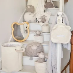 Fabrique de Styles Sac à dos en tissu bouclette écru - Sweetdream*Enfant P'tits Accessoires