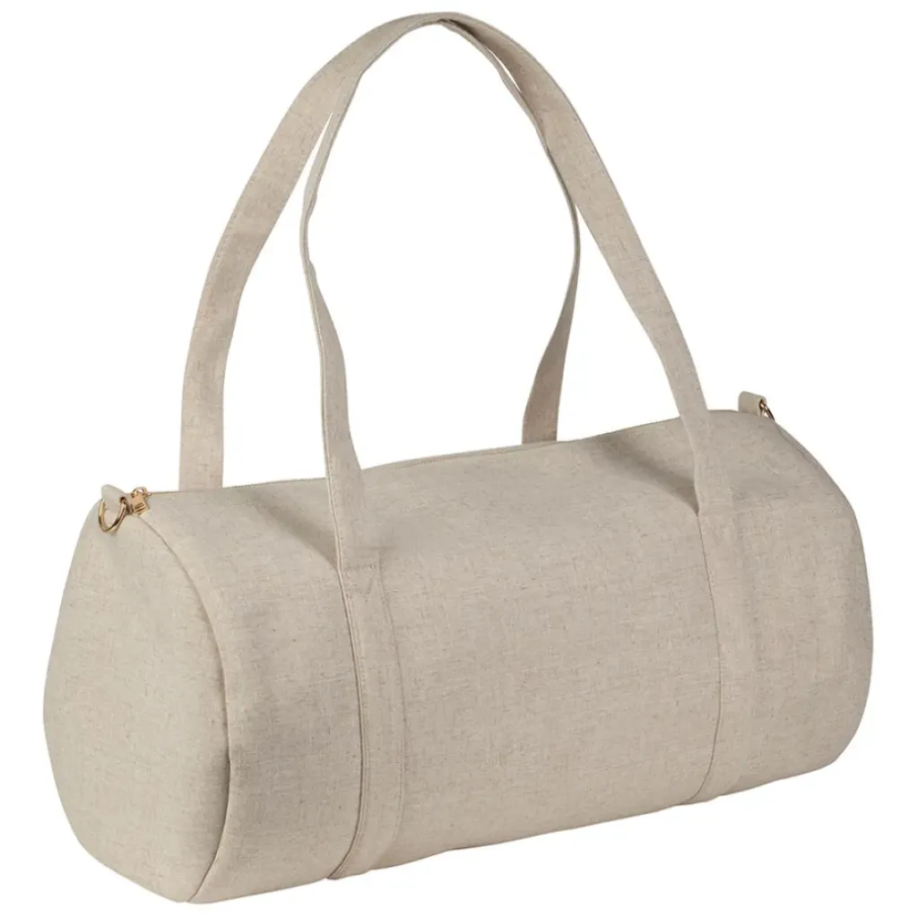 Fabrique de Styles Sac week-end en en tissu et lin écru - Bowling* Sacs Et Cabas