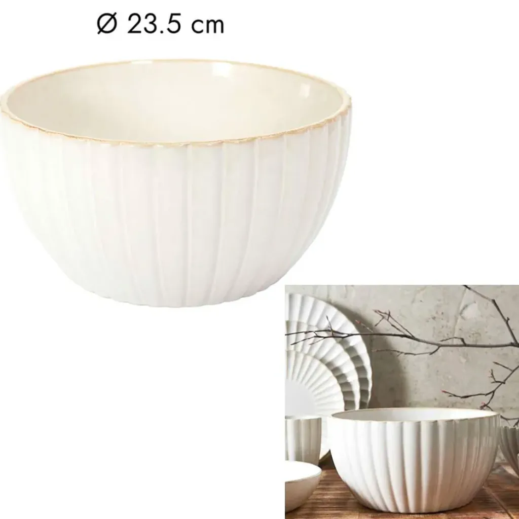 Fabrique de Styles Saladier en céramique d23.6cm - Vlora* Plats Et Saladiers