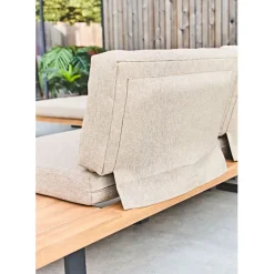 Fabrique de Styles Salon de jardin d'angle en bois 5 places beige - Feros*Enfant Salons De Jardin|Jardin