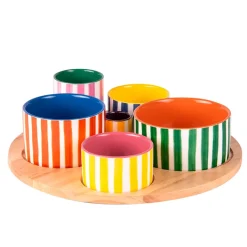 Fabrique de Styles Service aperitif 6 pièces en porcelaine - Buenos Aires* Bols Et Coupelles