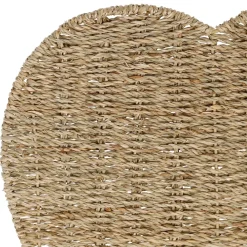 Fabrique de Styles Set de table coeur en jonc de mer 37x38cm - Borneo* Sets De Table