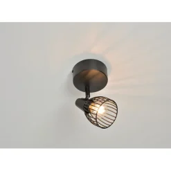 Fabrique de Styles Spot 1 lumière metal filaire jaro noir* Suspensions