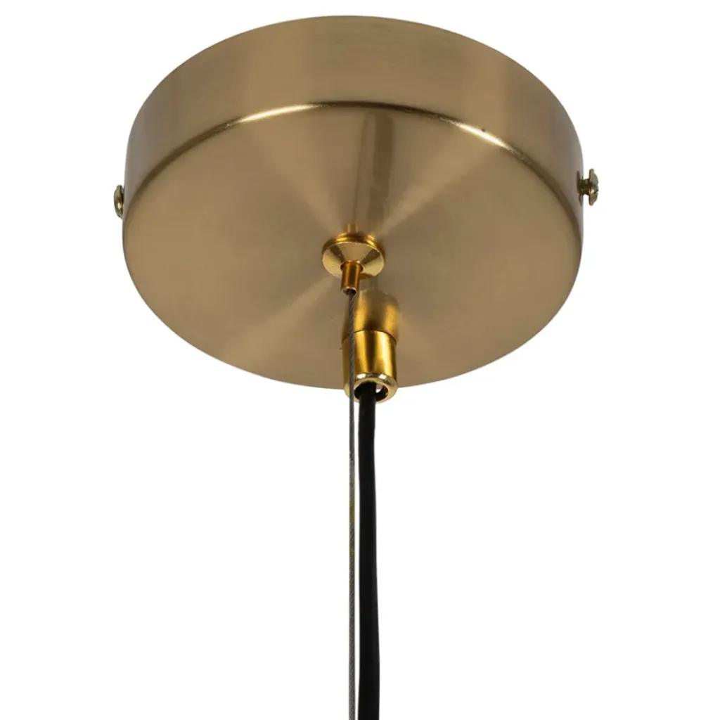 Fabrique de Styles Suspension en lin et doré d45cm - Calypso* Suspensions