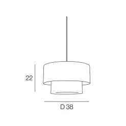 Fabrique de Styles Suspension en raphia et coton d38cm pyla - milo* Suspensions