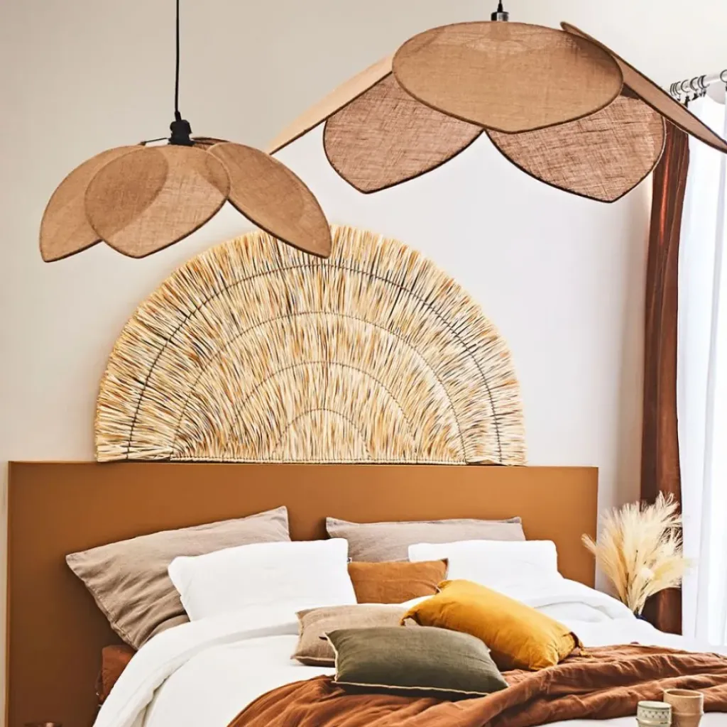 Fabrique de Styles Suspension japandi en jute couleur lin d110cm - Japandi* Suspensions