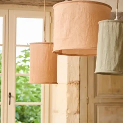 Fabrique de Styles Suspension non électrifiée en lin et coton d45xh35cm - Noho* Suspensions
