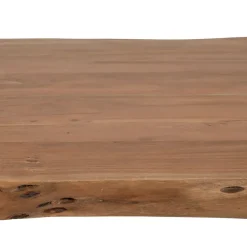 Fabrique de Styles Table à manger en acacia massif et pieds en fer noir 200x100cm - Factory* Table De Salle À Manger