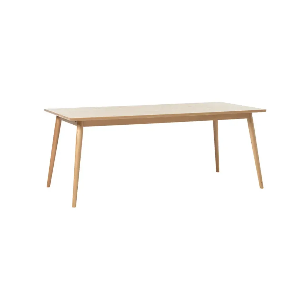 Fabrique de Styles Table à manger en placage chêne 190x90cm - barrali* Table De Salle À Manger