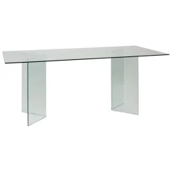 Fabrique de Styles Table à manger en verre trempé 180x90cm - Adela* Table De Salle À Manger