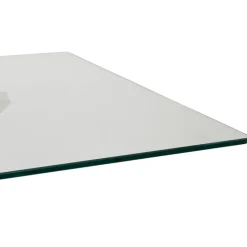 Fabrique de Styles Table à manger en verre trempé et métal 160x90cm - Adela* Table De Salle À Manger