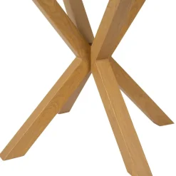 Fabrique de Styles Table à manger ronde en verre trempé et métal d119cm - Adela* Table De Salle À Manger