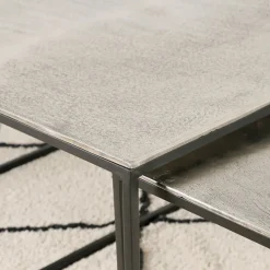 Fabrique de Styles Table basse gigogne (lot de 3) en fer - Félia* Table Basses