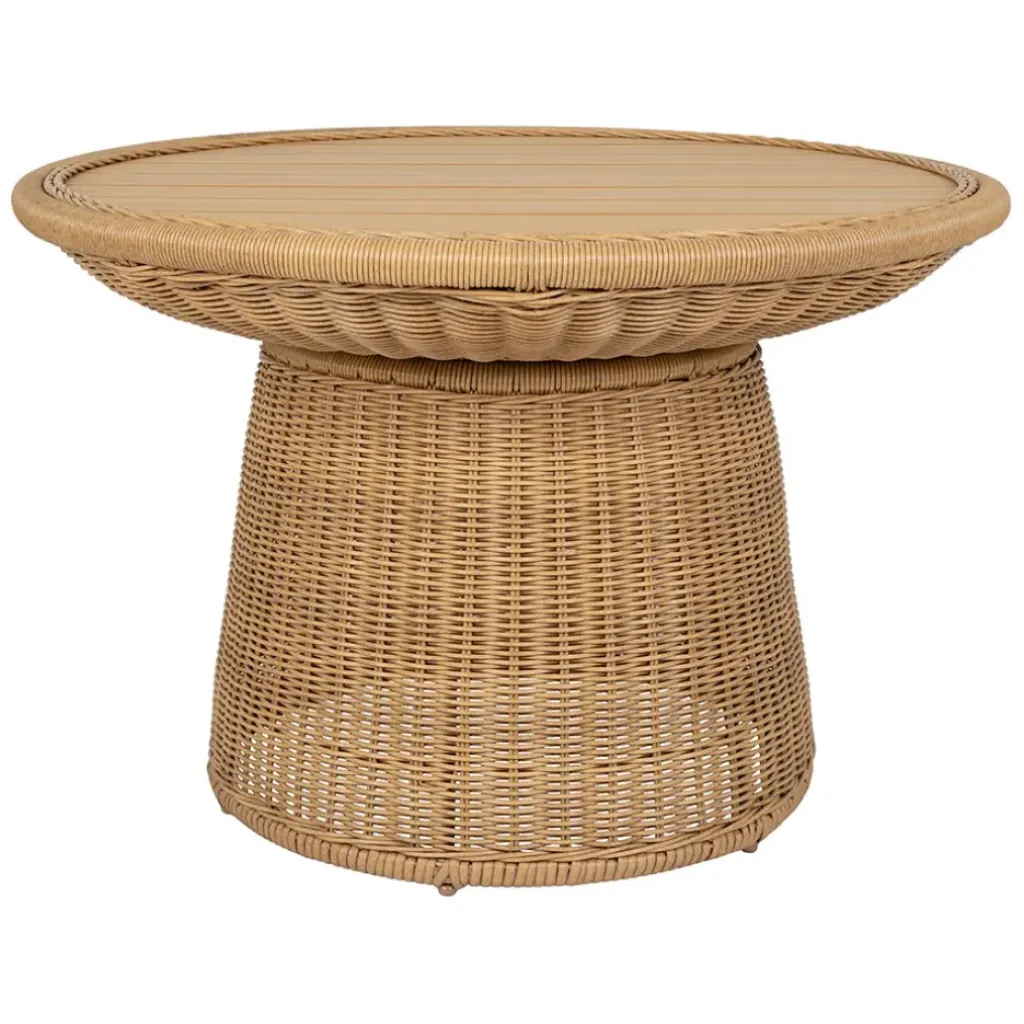 Fabrique de Styles Table basse ronde effet cannage d70cm - Malaya*Enfant Tables Basses, Guéridons|Jardin