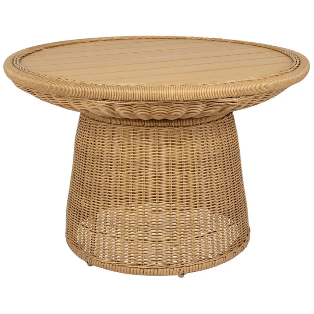 Fabrique de Styles Table basse ronde effet cannage d70cm - Malaya*Enfant Tables Basses, Guéridons|Jardin