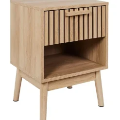 Fabrique de Styles Table de chevet en pin naturel 1 tiroir - Kara* Tables De Chevet