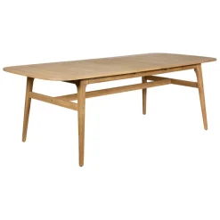 Fabrique de Styles Table de jardin avec rallonge en acacia naturel 180-200x100cm - Cirina*Enfant Tables De Jardin|Jardin