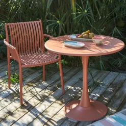 Fabrique de Styles Table de jardin rond en fer d80cm - Lumi*Enfant Tables De Jardin|Jardin