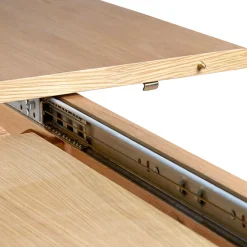 Fabrique de Styles Table de repas avec allonge intégrée en chene naturel 180(+50)x100xh76cm - Sublime* Table De Salle À Manger