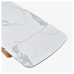 Fabrique de Styles Table extensible en verre et céramique l180-260cm - Linka* Table De Salle À Manger