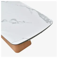 Fabrique de Styles Table extensible en verre et céramique l180-260cm - Linka* Table De Salle À Manger