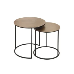Fabrique de Styles Tables d'appoint gigogne (x2) en fer - Felia* Bouts De Canapé Et Tables D'appoint