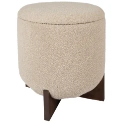 Fabrique de Styles Tabouret coffre en tissu et pin - Alpinia* Poufs Et Tabourets