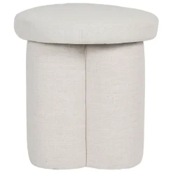 Fabrique de Styles Tabouret en lin écru - Minimal* Poufs Et Tabourets