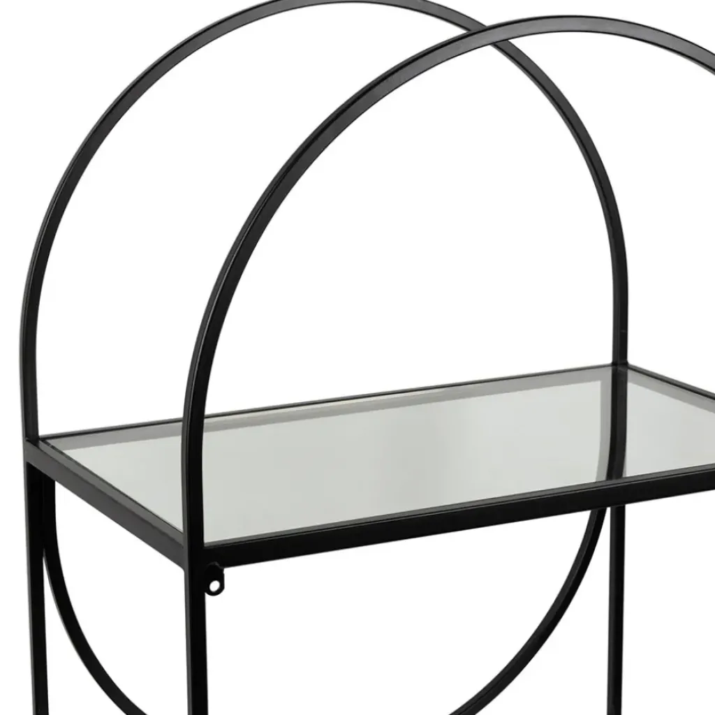 Fabrique de Styles Étagère 3 niveaux en verre et fer h120cm - Lernet* Bibliothèques Et Étagères