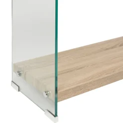 Fabrique de Styles Étagère 3 niveaux en verre trempé et bois h165cm - Adela* Bibliothèques Et Étagères