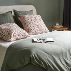 Fabrique de Styles Taie d'oreiller en gaze de coton imprimée pampa 60x60cm - Capucine* Taies Et Traversins