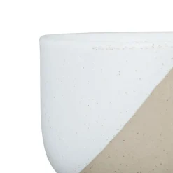 Fabrique de Styles Tasse à thé avec support en grès indigo, blanc et terracotta -courba* Tasses Et Mugs