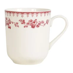 Fabrique de Styles Tasse haute en faïence het et rouge 34cl - faustine* Tasses Et Mugs