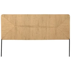 Fabrique de Styles Tete lit en jute naturel et fer noir 160x98cm - Maderia* Têtes De Lit Et Paravents