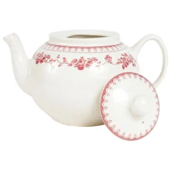 Fabrique de Styles Théière anglaise en faïence blanc et - faustine* Théières Et Cafetières