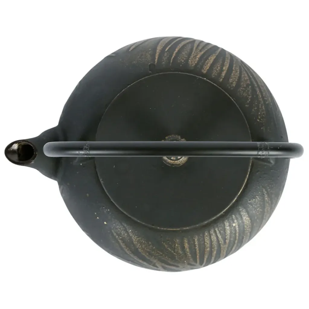 Fabrique de Styles Théière avec filtre en fonte noire et dorée 1.5l - Exaltation* Théières Et Cafetières