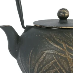 Fabrique de Styles Théière avec filtre en fonte noire et dorée 1.5l - Exaltation* Théières Et Cafetières