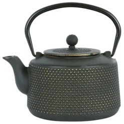 Fabrique de Styles Théière en fonte noir et doré et filtre inox 1.6l - Point* Théières Et Cafetières