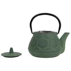 Fabrique de Styles Théière en fonte e et noir - lotus* Théières Et Cafetières